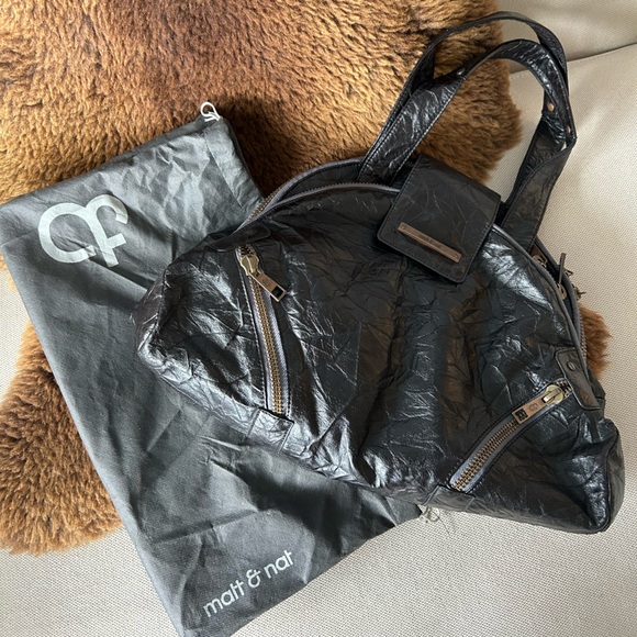 Matt & Nat Japanese Paper Duo Sided Bag - Picture 3 of 8